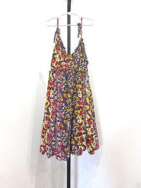 Patrons of Peace XS Floral Pattern Summer Dress Tank Hippie Boho